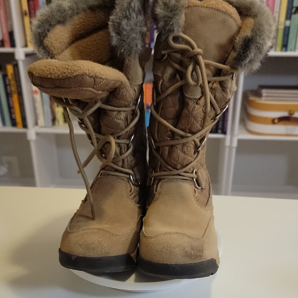Lands' End Brown Lace Up Boots